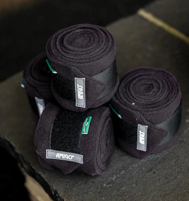 Horseware Ireland Black Amigo Fleece Bandages| Online For Equine