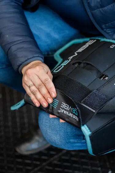 Horseware Ireland Black/Aqua Ice-Vibe Cold Packs - Knee (Pk of 6 Pairs)| Online For Equine