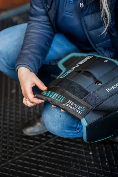 Horseware Ireland Black/Aqua Ice-Vibe Cold Packs - Knee (Pk of 6 Pairs)| Online For Equine