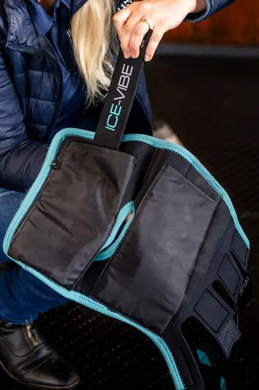 Horseware Ireland Black/Aqua Ice-Vibe Hock Wrap| Online For Equine