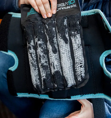 Horseware Ireland Black/Aqua Ice-Vibe Knee Wrap| Online For Equine