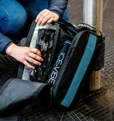 Horseware Ireland Black/Aqua Ice-Vibe Knee Wrap| Online For Equine