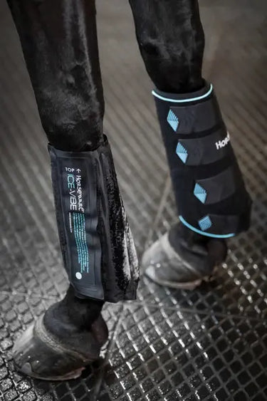 Horseware Ireland Black/Aqua Ice-Vibe Leg Wraps| Online For Equine