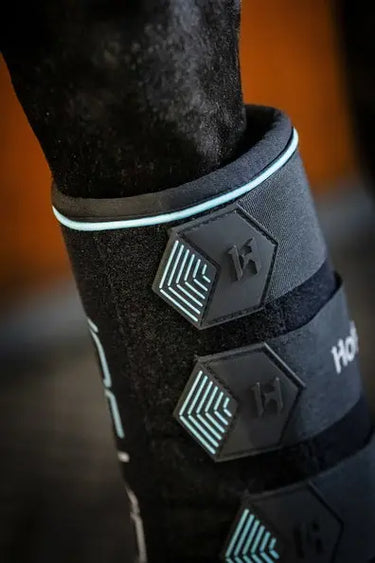Horseware Ireland Black/Aqua Ice-Vibe Leg Wraps| Online For Equine
