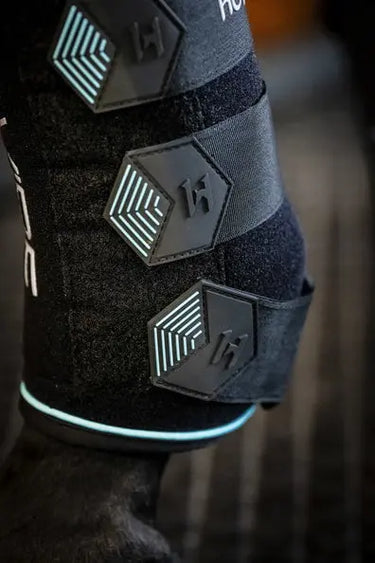 Horseware Ireland Black/Aqua Ice-Vibe Leg Wraps| Online For Equine