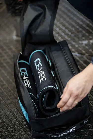 Horseware Ireland Black/Aqua Ice-Vibe Leg Wraps| Online For Equine