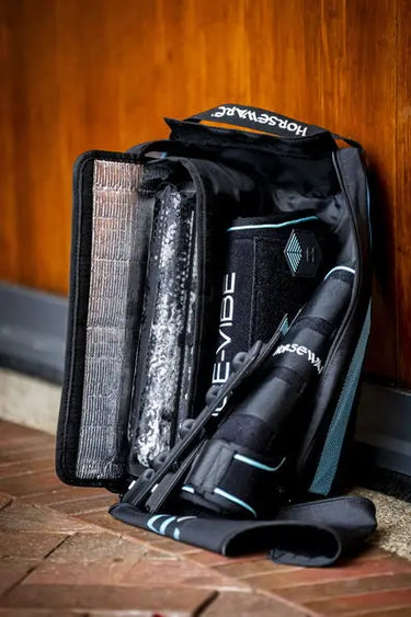 Horseware Ireland Black/Aqua Ice-Vibe Leg Wraps| Online For Equine