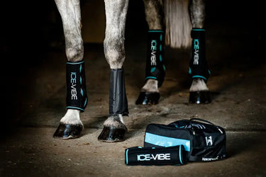 Horseware Ireland Black/Aqua Ice-Vibe Leg Wraps| Online For Equine