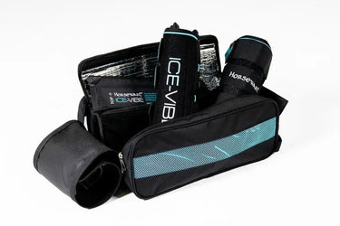 Horseware Ireland Black/Aqua Ice-Vibe Leg Wraps| Online For Equine