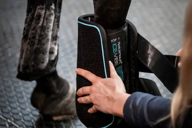 Horseware Ireland Black/Aqua Ice-Vibe Leg Wraps| Online For Equine