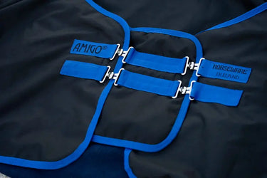 Horseware Ireland Black/Classic Blue Amigo Straight Front Chest Extender| Online For Equine