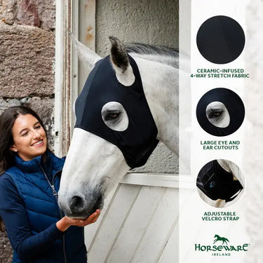 Horseware Ireland Black Horseware Ireland Ionic Calming Face Mask| Online For Equine