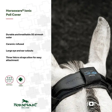 Horseware Ireland Black Horseware Ireland Ionic Poll Cover| Online For Equine