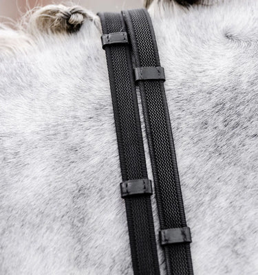 Horseware Ireland Black Horseware Ireland Rubber Grip Continental Reins| Online For Equine