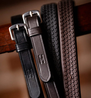 Horseware Ireland Black Horseware Ireland Thumb Grip Rubber Reins| Online For Equine