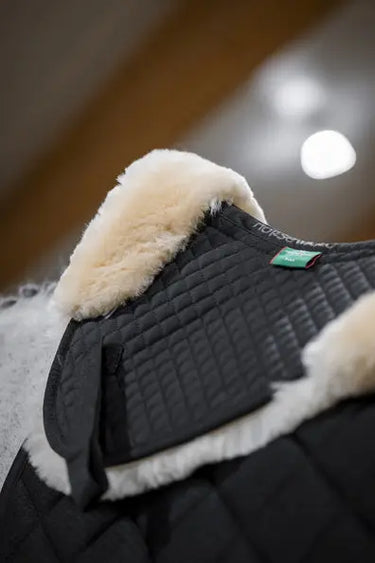 Horseware Ireland Black/Natural Horseware Ireland Sheepskin Halfpad| Online For Equine