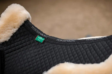Horseware Ireland Black/Natural Horseware Ireland Sheepskin Halfpad| Online For Equine