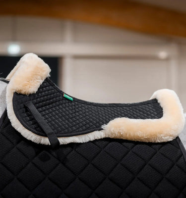 Horseware Ireland Black/Natural Horseware Ireland Sheepskin Halfpad| Online For Equine