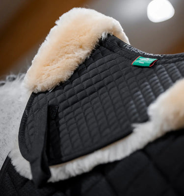 Horseware Ireland Black/Natural Horseware Ireland Sheepskin Halfpad| Online For Equine
