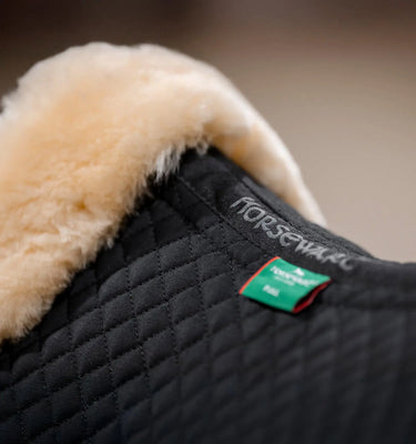 Horseware Ireland Black/Natural Horseware Ireland Sheepskin Halfpad| Online For Equine