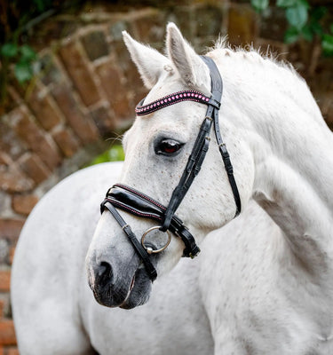Horseware Ireland Black/Pink Horseware Ireland Pony Diamante Flash Bridle| Online For Equine