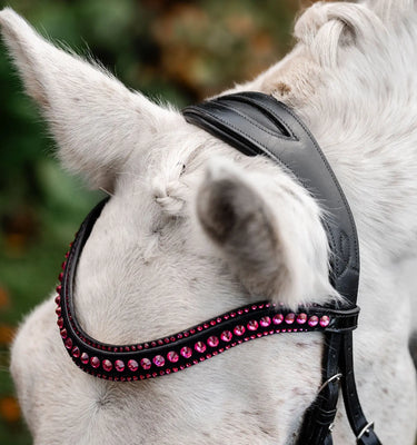 Horseware Ireland Black/Pink Horseware Ireland Pony Diamante Flash Bridle| Online For Equine