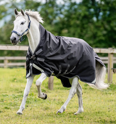 Horseware Ireland Black/Thunderstorm Grey & Silver Rambo 1680D Wug Turnout 200g| Online For Equine