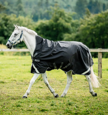 Horseware Ireland Black/Thunderstorm Grey & Silver Rambo 1680D Wug Turnout 200g| Online For Equine