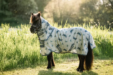Horseware Ireland Dragonfly Print/Silver, Blue & Sage Amigo Bug Rug Plus Petite| Online For Equine