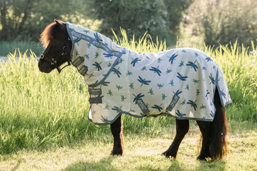 Horseware Ireland Dragonfly Print/Silver, Blue & Sage Amigo Bug Rug Plus Petite| Online For Equine