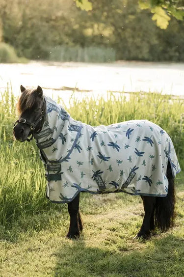 Horseware Ireland Dragonfly Print/Silver, Blue & Sage Amigo Bug Rug Plus Petite| Online For Equine