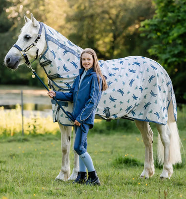 Horseware Ireland Dragonfly Print/Silver, Blue & Sage Amigo Bug Rug Plus Pony| Online For Equine