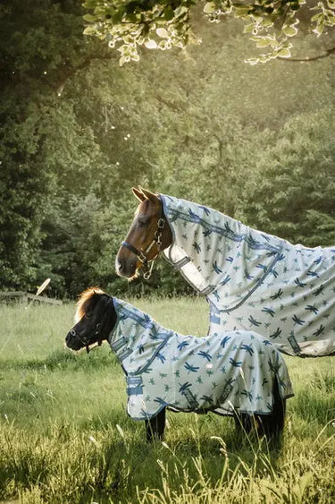 Horseware Ireland Dragonfly Print/Silver, Blue & Sage Amigo Bug Rug Plus| Online For Equine