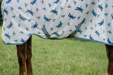 Horseware Ireland Dragonfly Print/Silver, Blue & Sage Amigo Bug Rug Plus| Online For Equine