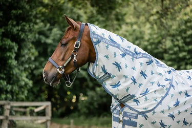 Horseware Ireland Dragonfly Print/Silver, Blue & Sage Amigo Bug Rug Plus| Online For Equine