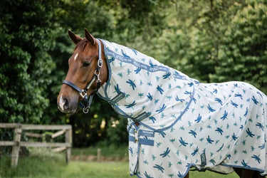 Horseware Ireland Dragonfly Print/Silver, Blue & Sage Amigo Bug Rug Plus| Online For Equine