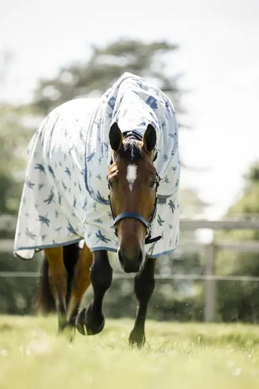 Horseware Ireland Dragonfly Print/Silver, Blue & Sage Amigo Bug Rug XL Plus| Online For Equine