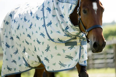 Horseware Ireland Dragonfly Print/Silver, Blue & Sage Amigo Bug Rug XL Plus| Online For Equine