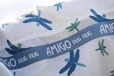 Horseware Ireland Dragonfly Print/Silver, Blue & Sage Amigo Bug Rug XL Plus| Online For Equine