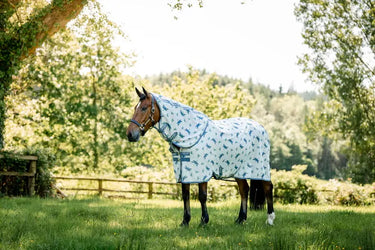 Horseware Ireland Dragonfly Print/Silver, Blue & Sage Amigo Bug Rug XL Plus| Online For Equine