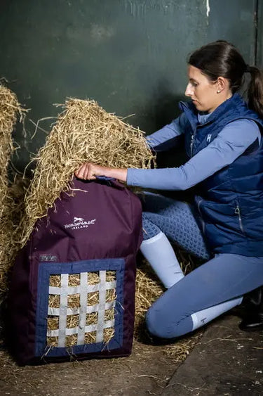 Horseware Ireland Fig/Navy & Silver Horseware Ireland Revive Haybag| Online For Equine