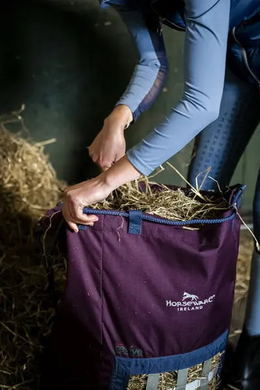 Horseware Ireland Fig/Navy & Silver Horseware Ireland Revive Haybag| Online For Equine