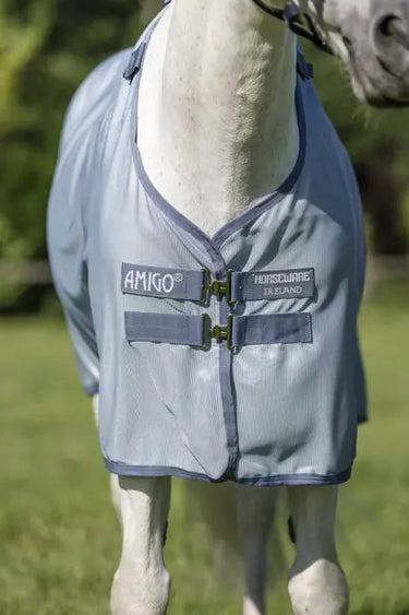 Horseware Ireland Heather Blue/Blue & Silver Amigo Bug Rug Plus Pony| Online For Equine