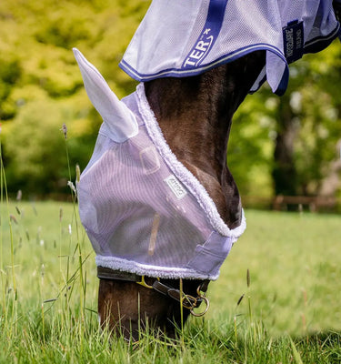 Horseware Ireland Heather Blue/Blue & Silver Amigo FlyMask| Online For Equine