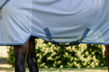 Horseware Ireland Heather Blue/Blue & Silver Amigo integrated Fly Sheet| Online For Equine