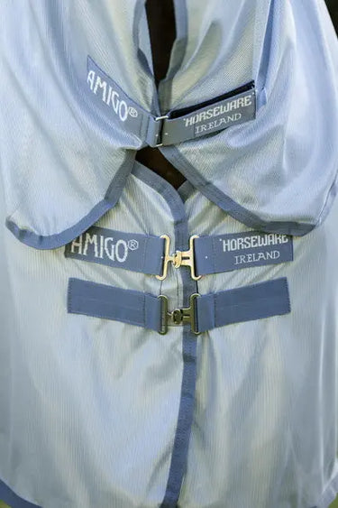 Horseware Ireland Heather Blue/Blue & Silver Amigo integrated Fly Sheet| Online For Equine