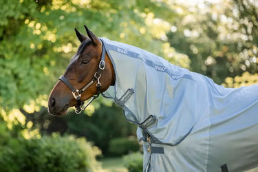 Horseware Ireland Heather Blue/Blue & Silver Amigo integrated Fly Sheet| Online For Equine