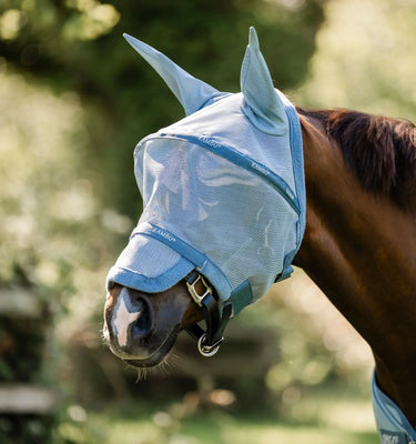 Horseware Ireland Heather Blue/Blue & Silver Rambo Flymask| Online For Equine