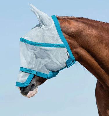 Horseware Ireland Heather Blue/Blue & Silver Rambo Flymask| Online For Equine