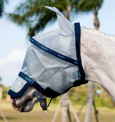 Horseware Ireland Heather Blue/Blue & Silver Rambo Flymask| Online For Equine
